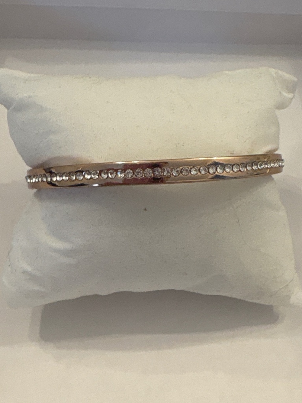 Kate Spade gold bangle with stones